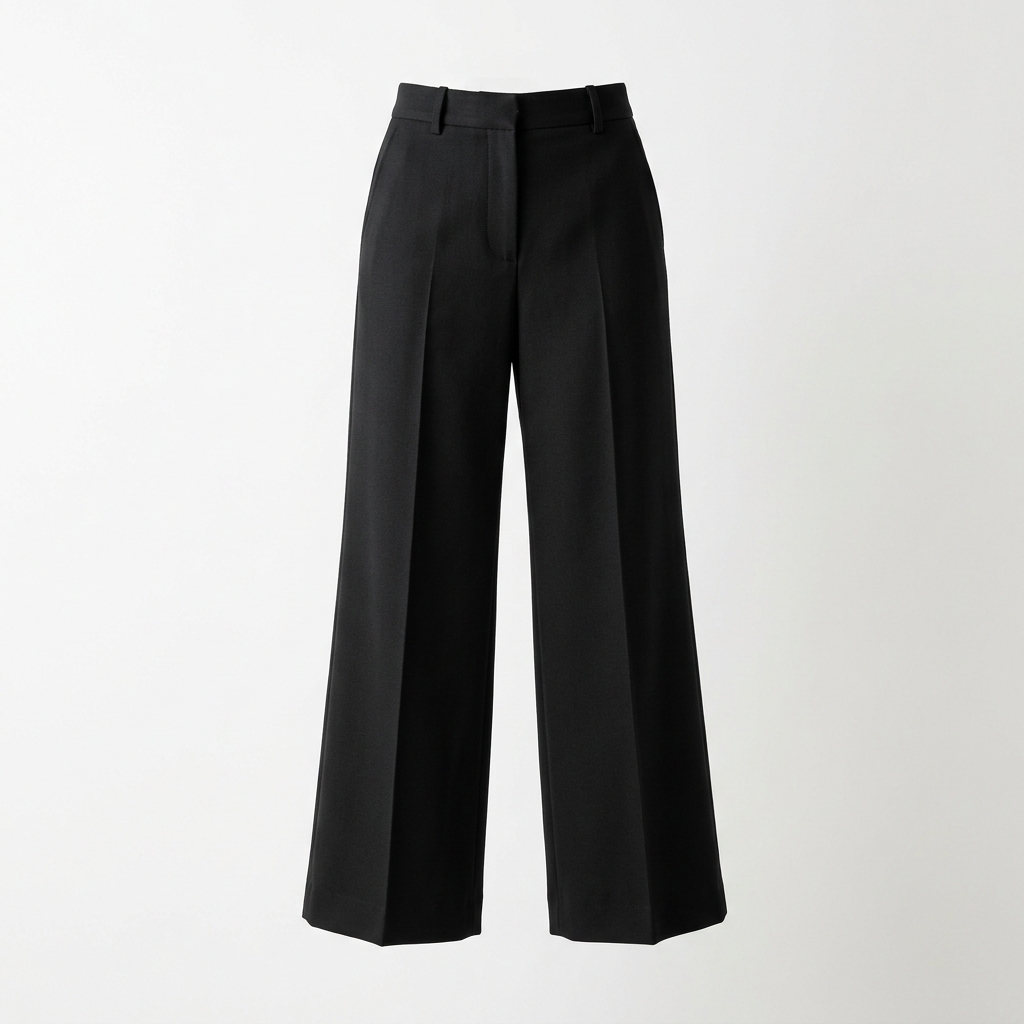 Wide-Leg Wool Trousers
